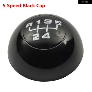 アルファロメオ 5スピード ギア シフトノブ レバー シフター トップキャップ カバー ジュリエッタ 2012-18 - 5 Speed Black Cap