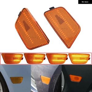 シボレー 2個 LED ダイナミックサイドマーカー ウィンカーライト クルーズ限定ディーゼルエコ L LS LT LTZ 2011-15 - Orange Lens