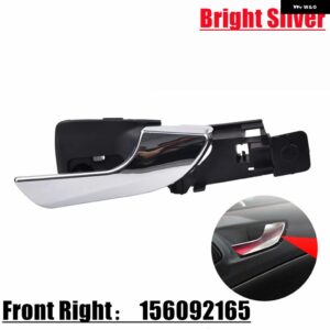 アルファロメオ 左右サイド車フロント インテリア ドアハンドル インナードアプルハンドル ジュリエッタ 156092167 156092165 - Bright Silver FR