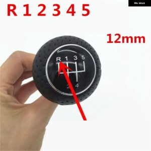アウディ A3 S3 8L 1.6L 35125 カー スタイリング ギア シフト ノブレバー ペンゲートル ブーツ カバー 襟 - 6 Speed 12mm Red