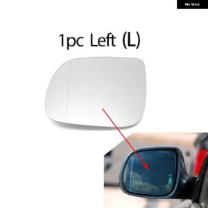 アウディ 左右ドアサイド加熱 ウイング ミラー ガラスバックミラー プレート Q5 SQ5 8R 2.0 3.0 3.2 TFSI TDI 2008-2017 Q7 2010-2015 - 1PC Left