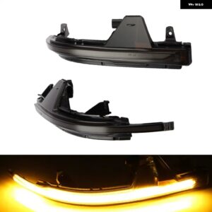 アウディ ダイナミック LED ウィンカーライト シーケンシャル インジケーター ウインカー ミラー ランプ A7 / S7 4G 2010-ON - Smoked black-Yellow