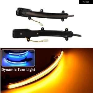 アウディ LED ダイナミックサイドバックミラー シーケンシャル ウィンカーライト Q5 / SQ5 8R 2008-2017 Q7 / SQ7 4L フェイスリフト 2009-2015 - Blue-Yellow