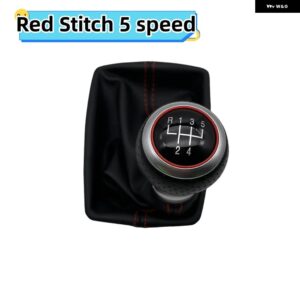 アウディ 5/6スピード ギア シフト ノブゲートル ブーツ PU レザー A4 S4 B8 8K A5 8T Q5 8R S ライン 39417-2015 - 5 speed