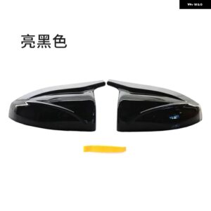 アウディ ホーンサイド ウイング ミラー キャップカバー A3 S3 8V バットマン スタイル 2013-2020 ブラック/カーボン自動ドア ウイング ハウジング 交換 - Glossy black pair