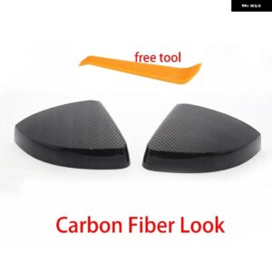 アウディ カーボンルック ブラックサイドミラー キャップカバー A3 S3 8V RS3 SLINE 2013-16 2018 2017 2019 交換 - Carbon Pattern