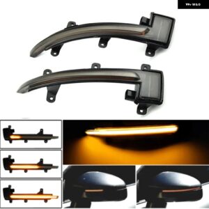 アウディ 2個 ダイナミックウィンカー LED ライトサイドミラー インジケーター TT TTS MK2 8J 2007-2014 TTRS MK2 2010-2014 R8 2007-2015 - Smoked black-Yellow
