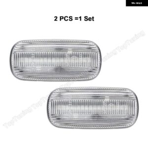 アウディ 2個 ダイナミック LED ウィンカーライト A3 ハッチバック スポーツバック A4 B6 B7 A6 C6 アバントセダン LED サイドマーカーランプ - clear