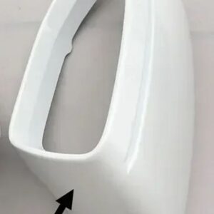 アウディ 1PC ホワイトサイド ウイング ミラー カバー キャップ A6 C8 S6 RS6 A7 A8 2019-23 交換 S7 S8 - Left No hole