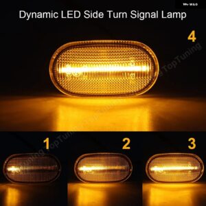 シボレー 2X ダイナミック LED サイド マーカーライト ウィンカーランプ スズキ ジムニー JB64W JB74W B23W ラパンキャリー - Clear Dynamic