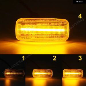 ジープ 2個 ダイナミック LED サイド マーカーライト パトリオットコンパスコマンダーグランド チェロキー LED ウィンカーライト クライスラー 200 - clear　dynamic