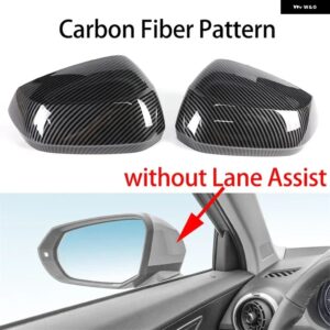 アウディ Q2 SQ2 2017-2024 Q3 RS Q3 RSQ3 2019-2024 カーボンルック リアミラー カバー 交換用 スタイル サイド ウイング ミラー キャップ - 1 pair Carbon look