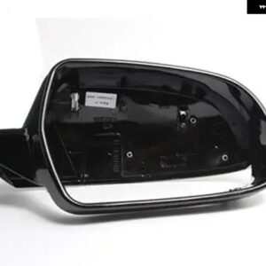 アウディ ブラックサイドミラー キャップカバー A6 C7 C7.5 S6 4G 2012-18 リアビュー ウイング ケース左右 - Left side no hole