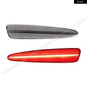 シボレー リア赤色 LED サイドマーカーランプライト コルベット C6 2005-13 2個 - clear