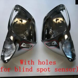 アウディ クロームサイドミラー カバー キャップ Q5 8R Q7 4L SQ5 2009-16 マット - with blind spot hole