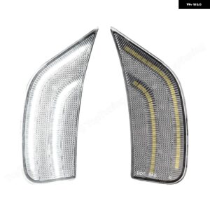 シボレー 2個 フロント LED サイド マーカーライト サバーバンタホ ウィンカーランプ GMC ユーコン キャデラック エスカレード 2021 - White Clear Lens