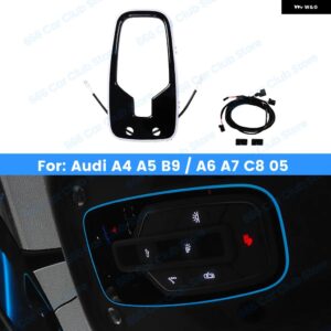 アウディ 32色 車 LED 車トップ読書灯 A4 A5 Q5 B9 A6 A7 C8TOP 装飾 ライトムードライトアクセサリー - A6 A7 C8