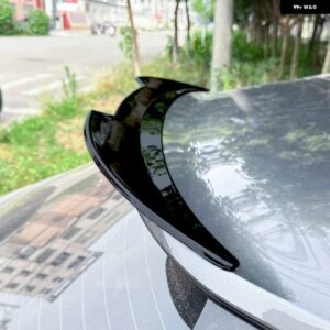 アウディ リアルーフ ミッド スポイラー テール ウイング テールゲートミドル トランク スポイラー Q3 F3 スポーツバック S ライン 2019-24 - Roof Black