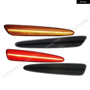 シボレー 4個 フロントリア LED サイド マーカーライト コルベット C6 2005-13 - smoke