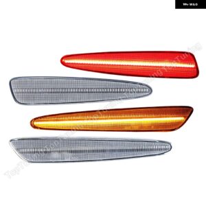 シボレー 4個 フロントリア LED サイド マーカーライト コルベット C6 2005-13 - clear