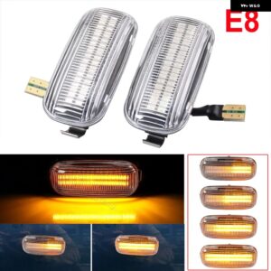 アウディ ウィンカーサイド マーカーライト A3 S3 8P A4 B6 B8 B7 S4 RS4 A6 S6 C5 2005 シーケンシャル LED ダイナミック点滅ウインカー - Dynamic Crystal