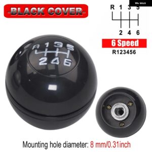 アルファロメオ 6スピード シフター レバー ハンドボールスティック 50294565 55346345 ジュリエッタ 2010-ON カーアクセサリー マニュアル ギア シフト - black