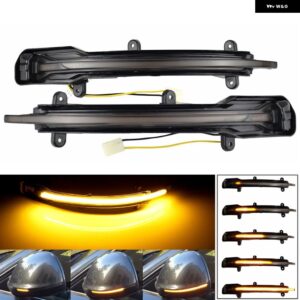 アウディ Q5 SQ5 8R 2010-2017 Q7 フェイスリフト 2010-2015 ダイナミックウィンカー LED サイドバックミラー インジケーター ウインカーリピーターライト - Dynamic Yellow
