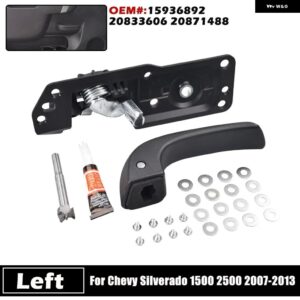 シボレー 2007-2013 シルバラード GMC シエラ車内 ドアハンドル 左インストールキット 20833606 20871488 - Left