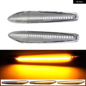 アルファロメオ 2個 ダイナミック アンバー LED サイドマーカーウィンカーシーケンシャル ウインカーライト ボエラスパイダー 159 スポーツワゴン - Dynamic Crystal