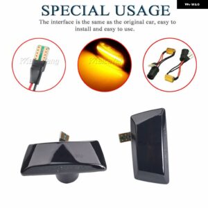 シボレー LED ダイナミックウィンカー ライトサイドマーカーシーケンシャルウインカー クルーズ J300 2009-2015 アベオ T300 - Dynamic Smoked