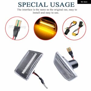 シボレー LED ダイナミックウィンカー ライトサイドマーカーシーケンシャルウインカー クルーズ J300 2009-2015 アベオ T300 - Dynamic Crystal
