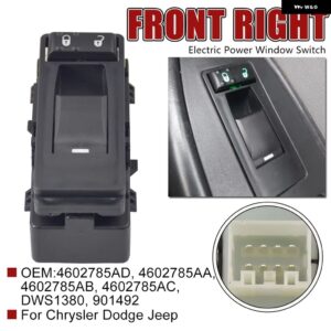 ジープ 電力マスターウィンドウ コントロール スイッチ レギュレーター ボタン 4602780AA クライスラー 300 セブリング ダッジ - Front　Right
