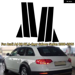アウディ 窓ドア列 B C ピラー ポストカバー トリム A4 B8/8K A6 C7 4G Q3 SUV F3 Q5 8R 装飾 ステッカー - For A4 B8 8K 4-door