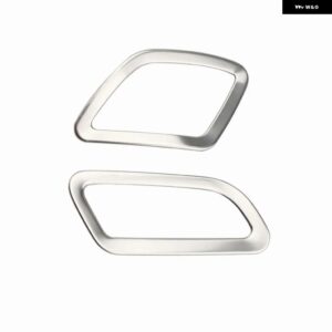 ジープ エアベント ステッカー レネゲード 2015 - 2020 インテリア 内側 エアベント ダッシュボード カバー トリム インサート アウトレット モールディング - stainless　steel