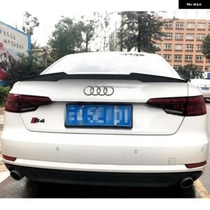 アウディ ABS プラスチック 未塗装テール翼プライマーカラーリア スポイラー 1個 A4 A4L B9 スポイラー 2017 2018 - Unpainted