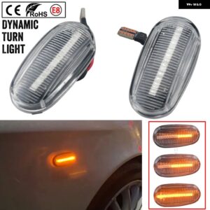 アルファロメオ GT 937 2003 - 2010 LED サイド マーカーライト シーケンシャル ウインカー インジケーター ウィンカーランプ - Dynamic Crystal Type
