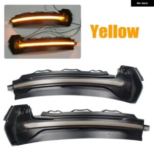 アウディ 2個 ダイナミックスクロール LED A3 S3 8V RS3 ウィンカーライト 2014-16 2019 2020 ミラー インジケータウインカースイープ - Yellow