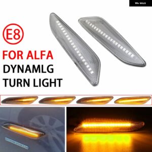 アルファロメオ 147 156 フィアット ティーポ ランチア デルタ イプシロン 60686516 ダイナミック サイド マーカー ライト ターン シグナル ウインカー イン - Dynamic Crystal