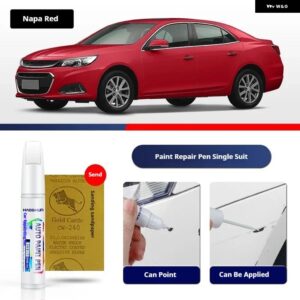 シボレー マリブペイントペン用品 アクセサリー ペイントスクラッチ修復 スクラッチリムーバーペイントリペアセット - Napa Red