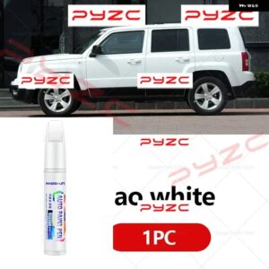 ジープ パトリオット 2007-2017 MK ペイント タッチアップ ペン キット - スクラッチ修復車スクラッチリムーバー ブラシ付き DIY オートアクセサリー - Hao　white