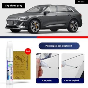 アウディ E-TRON 自動車用品 アクセサリー ペイントスクラッチリペアタッチアップペイント スクラッチリムーバー スクラッチレム - Sky Cloud Gray