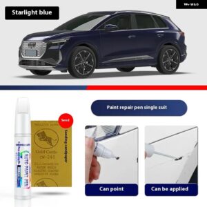 アウディ Q4 E-TRON ペイントペン用品 アクセサリー ペイントスクラッチ修復 スクラッチリムーバーペイントリペアセット - Starlight Blue