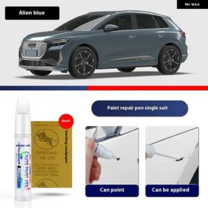 アウディ Q4 E-TRON ペイントペン用品 アクセサリー ペイントスクラッチ修復 スクラッチリムーバーペイントリペアセット - Alien Blue