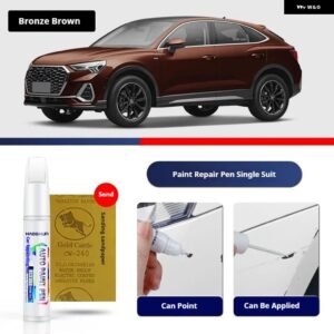 アウディ Q3 スポーツバックペイントペン用品 アクセサリー ペイントスクラッチ修復 スクラッチリムーバーペイントリペアセット - Bronze Brown