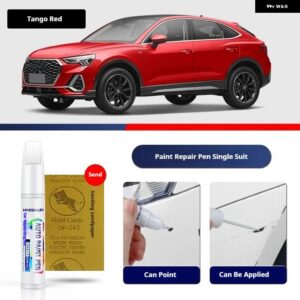 アウディ Q3 スポーツバックペイントペン用品 アクセサリー ペイントスクラッチ修復 スクラッチリムーバーペイントリペアセット - Tango Red