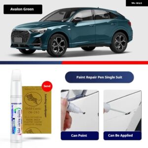 アウディ Q3 スポーツバックペイントペン用品 アクセサリー ペイントスクラッチ修復 スクラッチリムーバーペイントリペアセット - Avaion Green