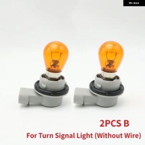 ジープ フロント DRL デイタイム ランニングライト ウィンカーランプ 電球 プラグソケット レネゲード 2014-21 - 2PCS　B
