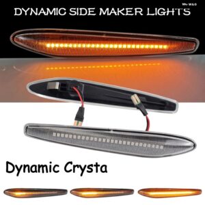 アルファロメオ 159 スポーツワゴン ボエラ スパイダー 939 LED シーケンシャル ランプ ダイナミック ウインカー インジケーター サイド マーカー ターン シ - Dynamic Crystal
