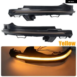 アウディ 2個 Q5 会計年度 2018 2019 Q7 4M 2016 2017 ダイナミックウインカー LED ウィンカーシーケンシャルサイドミラー ライト インジケーター - Yellow