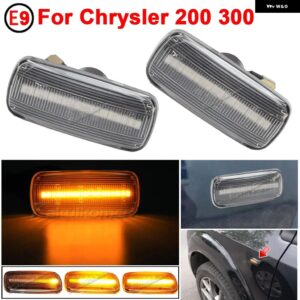 ジープ 2個 ダイナミック LED ウィンカーサイド マーカーライト リピーターランプ コンパスコマンダー クライスラー 200 300 ダッジ アベンジャーランチア - crystal
